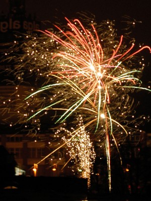 Silvesterfeuerwerk. Foto: Petra Grünendahl.