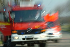Feuerwehreinsatz. Foto: Polizei Kreis Mettmann.