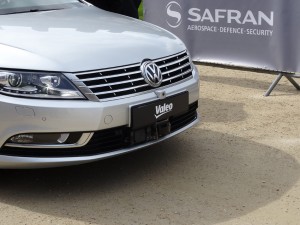 Valeo und Safran stellten in Paris die Ergebnisse ihrer Zusammenarbeit - hier: Automatisiertes Fahren - ausgewählten Fachjournalisten vor. Foto: Petra Grünendahl.