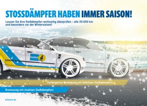 : BILSTEIN empfiehlt Stoßdämpferkontrolle vor der nahenden Wintersaison. Bild: Bilstein.