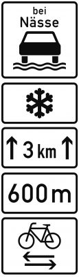 zusatzschilder